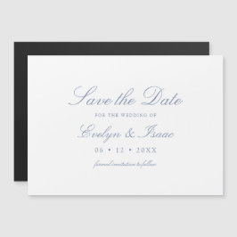 Elegant Calligraphy Bröllop spara datum Magnet