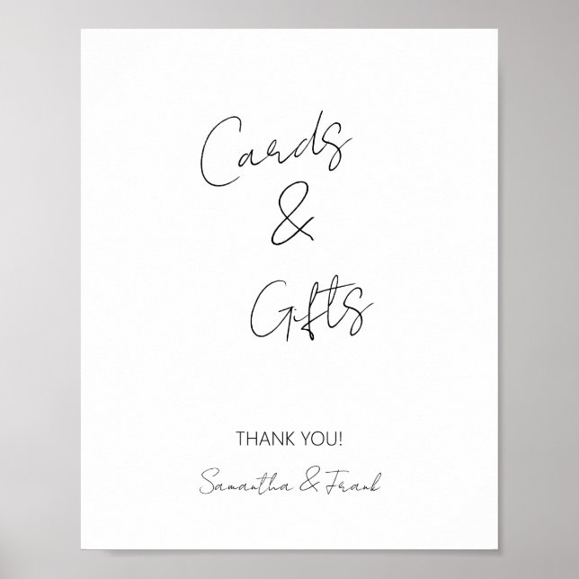 Elegant Calligraphy Card and Gift Card Poster (Framsidan)