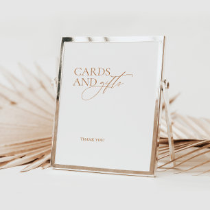 Elegant Calligraphy Cards and Gifts Bröllop Sign