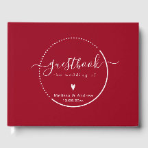 Elegant Calligraphy - Carmine Red Bröllop