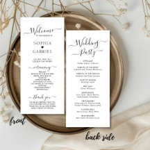 Elegant Calligraphy Chic  Script Bröllop Ceremony