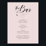 Elegant Calligraphy Classic Bröllop Pub Menu Poste Poster<br><div class="desc">Elegant Calligraphy Classic Bröllop Pub Menu</div>