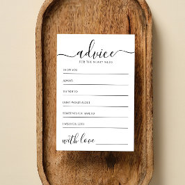 Elegant Calligraphy Classic Bröllop Rådkort