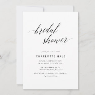 Elegant Calligraphy Classic-Möhippa Inbjudningar