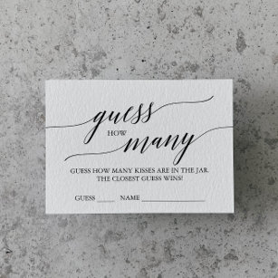 Elegant Calligraphy gissar hur många Kisses-kort Tilläggskort