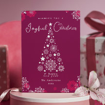 Elegant Calligraphy God jul Magenta
