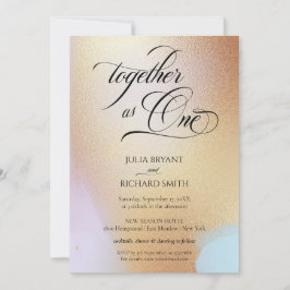 Elegant Calligraphy Guld Watercolor Modern Inbjudningar