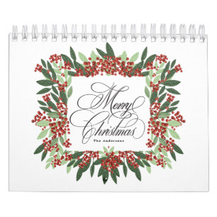Elegant Calligraphy Hand Painting Anpassningsbar j Kalender