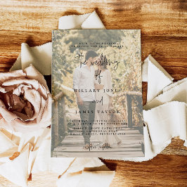 Elegant Calligraphy | Inbjudan till inmatat foto