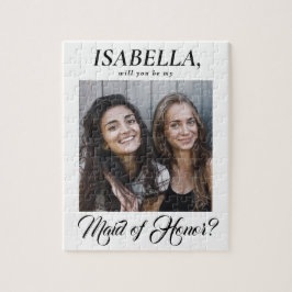 Elegant Calligraphy Maid of honor Frieri Photo Pussel