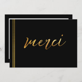 Elegant Calligraphy Merci Anpassningsbar - tackkor Inbjudningar