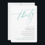ELEGANT Calligraphy minimum 30:e party mynten Inbjudningar<br><div class="desc">genom kat masard / WWW.SIMPLYSWEETPAPERIE.COM Kärlek,  men vill se vissa förändringar - ett annat färg-schema,  produkt,  foto eller anpassad för ett annat tillfälle - inga bekymmer bara kontakta mig,  kat@simplysweetPAPERIE.com Jag är lycklig för att hjälpa till!</div>