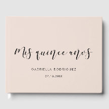 Elegant calligraphy Mis quince años