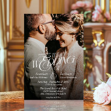 Elegant Calligraphy Modern Photo Bröllop