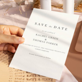 Elegant Calligraphy Monogram Black White Bröllop Spara Datumet