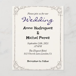 Elegant Calligraphy Monogram Bröllop