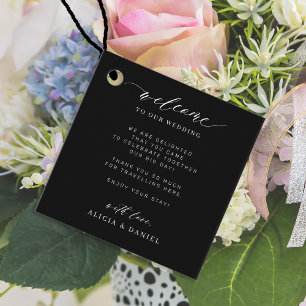 Elegant calligraphy personlig bröllop Välkommen Gåvor Etiketter