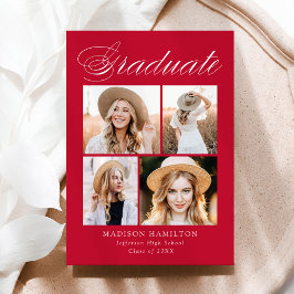 Elegant Calligraphy Red 4 Photo Studenten Meddelande