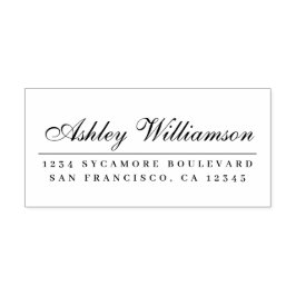 Elegant Calligraphy-Returadress Självfärgande Stämpel