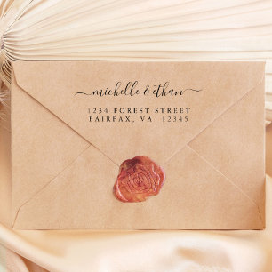 Elegant Calligraphy-Returadress Stämpel