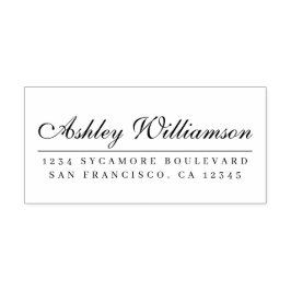 Elegant Calligraphy-Returadress Stämpel