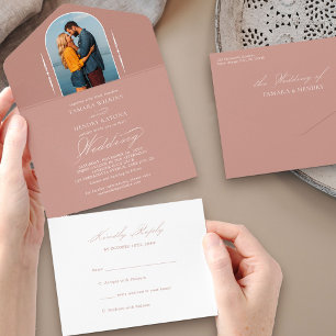 Elegant Calligraphy Ro Guld Photo OSA Bröllop