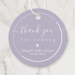 Elegant Calligraphy Rosa Baby Shower Tack Gåvor Etiketter