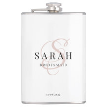 Elegant Calligraphy Rosa Monogram Bridesmaid Gift