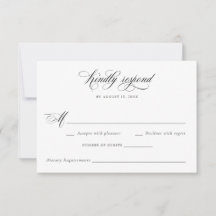 Elegant Calligraphy Script Modern Bröllop OSA