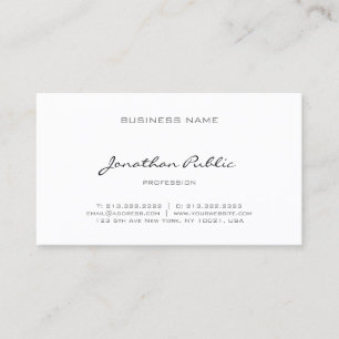 Elegant Calligraphy Script Modern Professionell Visitkort