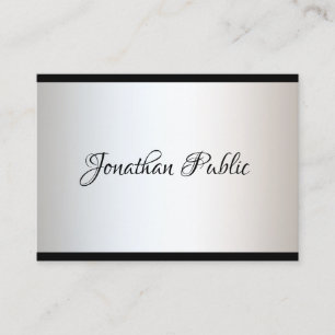 Elegant Calligraphy Script Simple Trendig Template Visitkort