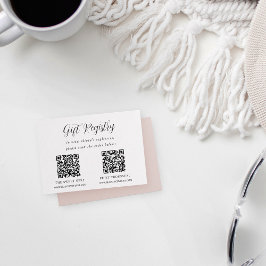 Elegant Calligraphy Shower Gift-register Tilläggskort