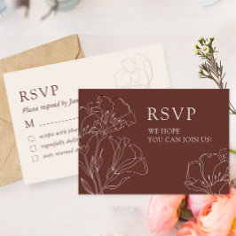 Elegant Calligraphy Simple Bröllop OSA Card Tack Kort