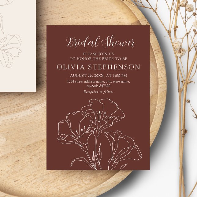 Elegant Calligraphy Simple Möhippa Inbjudningar (Skapare uppladdad)