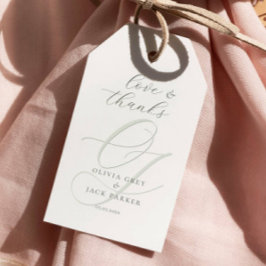 Elegant Calligraphy-skript Bröllop Presentetikett