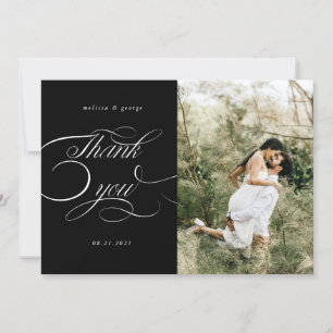 elegant calligraphy-skript bröllop-tack för ditt k inbjudningar