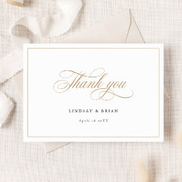 Elegant Calligraphy-skript Bröllop Tack Inbjudningar