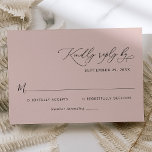 Elegant Calligraphy-skript Dusty Ro Bröllop OSA<br><div class="desc">Designad att samordna med vår uppsamling av romska blodkroppar i bröllop,  det här anpassadet OSA kort,  har en solid dammig bakgrund i ro med en klasssäker serif och modern sans font in black. Matchande objekt är tillgängliga.</div>