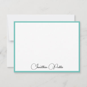 Elegant Calligraphy-skriptmall Namn Anteckningskort