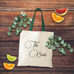 Elegant Calligraphy The Bride Bridal Tygkasse<br><div class="desc">A gift to offer to the bride.</div>