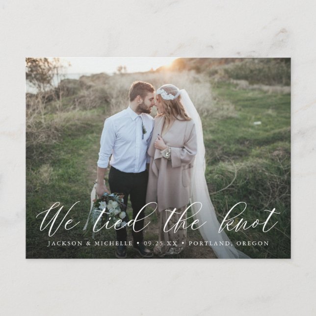 Elegant Calligraphy, vi binder knuten till Knot Vykort (Framsida)