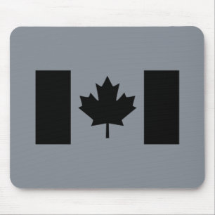 Elegant Canadian Flagga in Black Musmatta