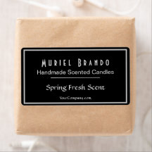 Elegant Candle Company V2 Candle Burk-etikett