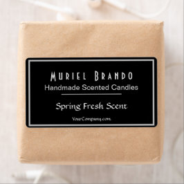 Elegant Candle Company V2 Candle Burk-etikett Fraktsedel