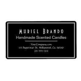 Elegant Candle företag V2 Returadressetikett Fraktsedel