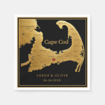 Elegant Cape Cod Kartong Bröllop 