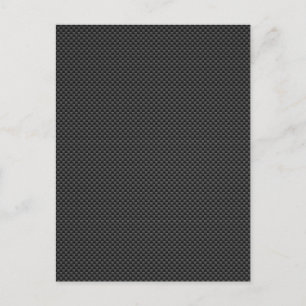 Elegant Carbon Fiber Stil Print Decor Vykort