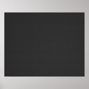 Elegant Carbon Fiber Stil Skriv ut bakgrund Poster