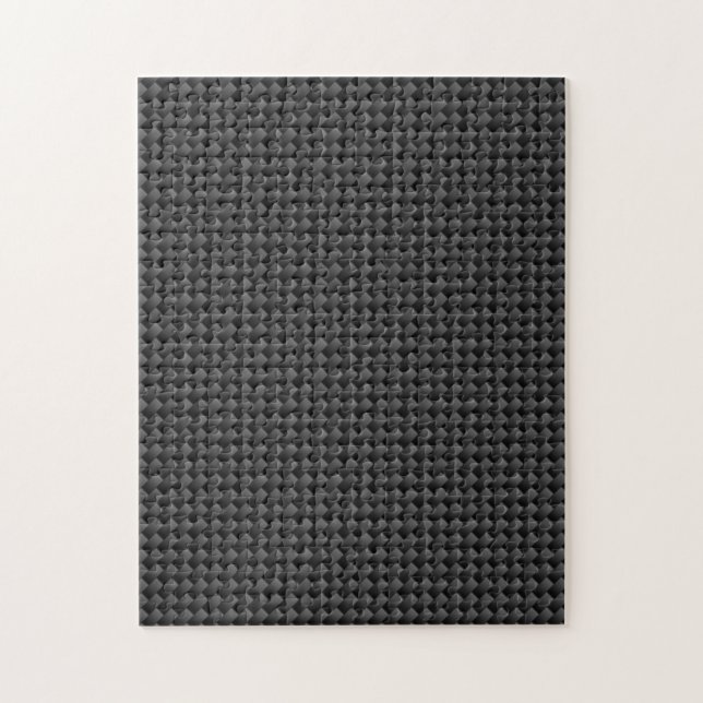 Elegant Carbon Fiber Stil Skriv ut bakgrund Pussel (Vertikal)