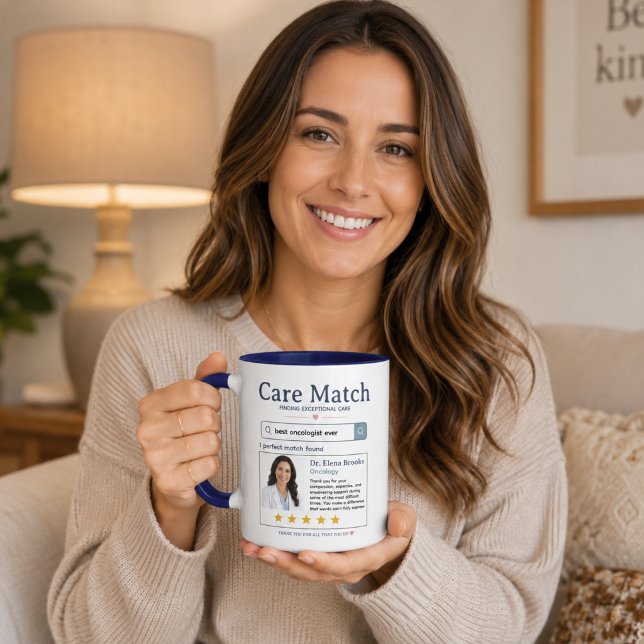Elegant Care Match Onkologi Läkare Tacksamhet Mugg (Elegant Care Match Oncology Doctor Appreciation Mug
)